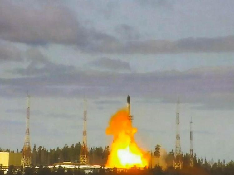 La Russia ha condotto un test di un missile balistico intercontinentale Sarmat