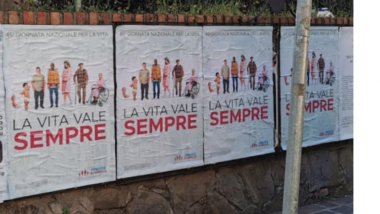 8 Marzo: Pro Vita Famiglia: affissioni a Santa Marinella in difesa del diritto di non abortire