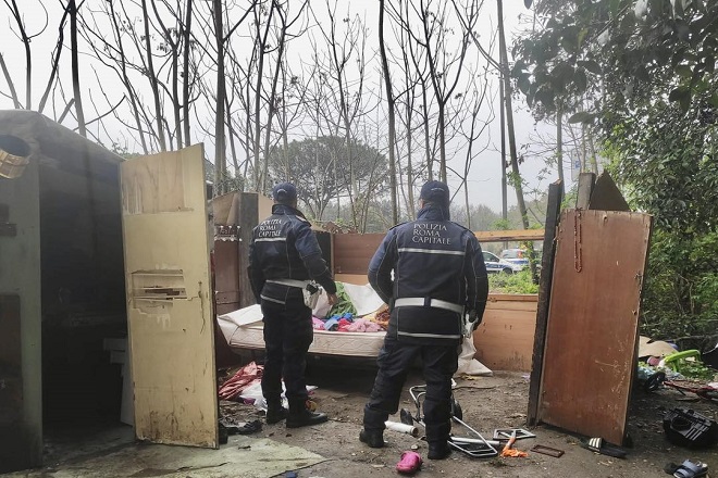 Municipio XV: bonificato un insediamento abusivo in via Flaminia Nuova
