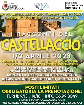 L’1 e il 2 aprile “I racconti del Castellaccio”