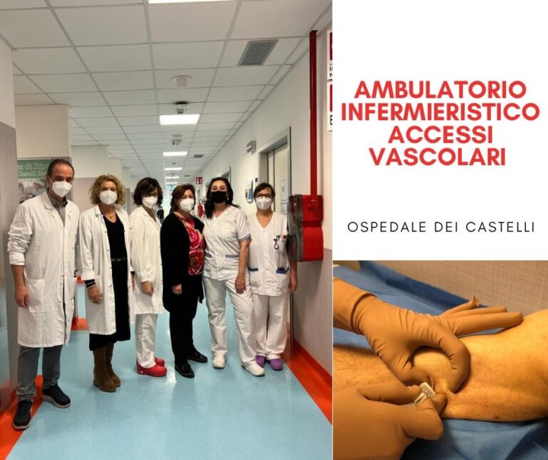 Asl Roma 6: all’ospedale dei Castelli attivo l’ambulatorio infermieristico   del Team Accessi Vascolari