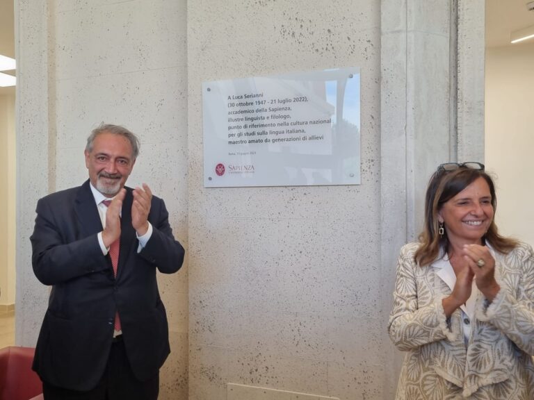 Inaugurata a Roma una nuova residenza universitaria intitolata        a Serianni:
