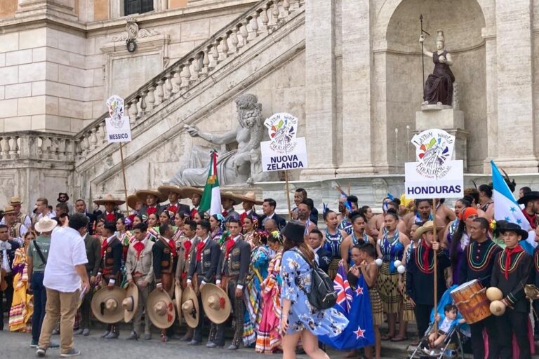 Festa del folklore in Piazza del Campidoglio