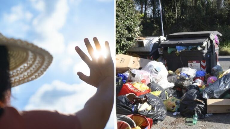 A Roma caldo record e rifiuti in strada, l’allarme dei medici: “C’è rischio sanitario”
