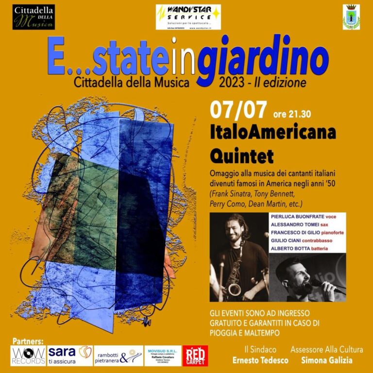 A “E…state in Giardino”                   con Italoamericana Quintet