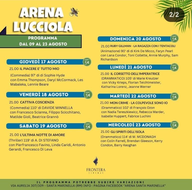 Santa Marinella, riapre l’Arena Lucciola