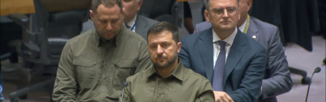 Zelensky: “Togliere il potere di veto a Russia in Consiglio Sicurezza Onu”