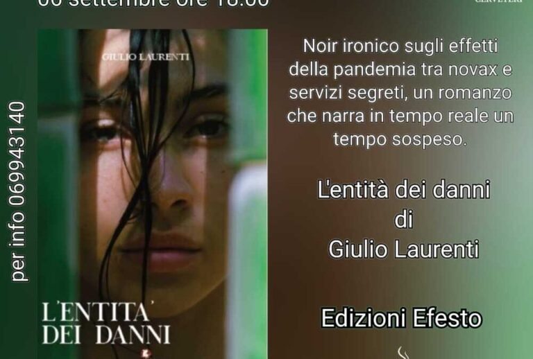 Mercoledì al Rifugio degli Elfi la presentazione del libro “L’entità dei danni” di Giulio Laurenti