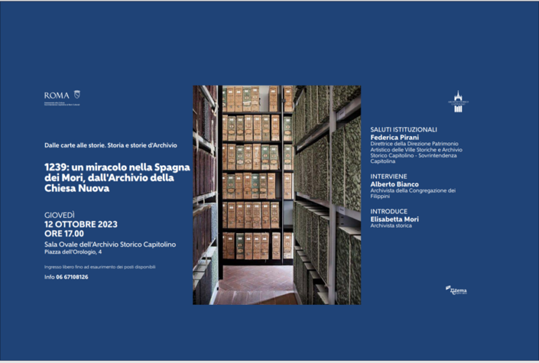 Archivio Storico Capitolino, ciclo         di incontri “Dalle carte alle storie