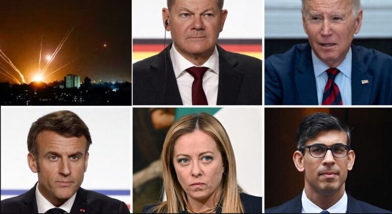 Biden, Sunak, Macron, Meloni               e Scholz: vertice a 5 sulla crisi