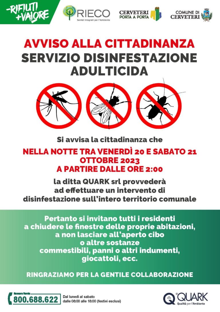 Disinfestazione contro la zanzara         e zanzara tigre, nuovo intervento