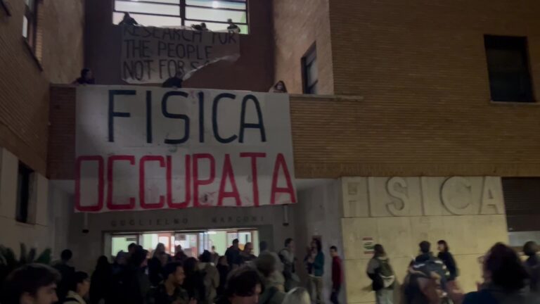 Occupata la facoltà di Fisica alla Sapienza