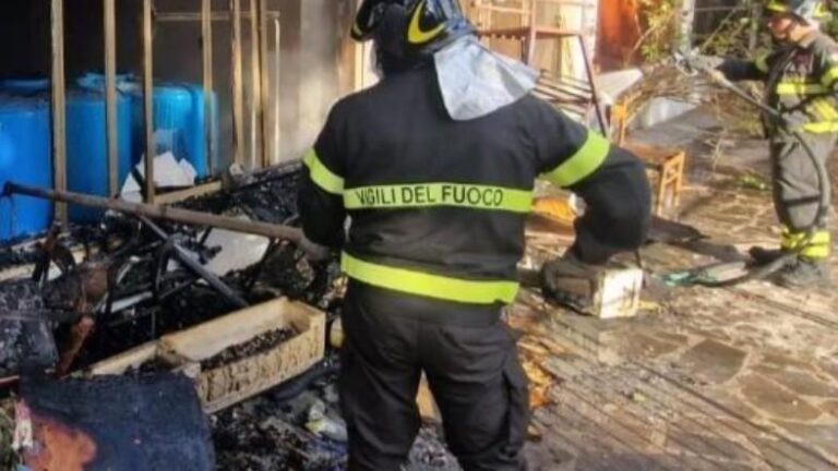Fiuggi, incendio all’ex Palace Hotel: ospita migranti e richiedenti asil