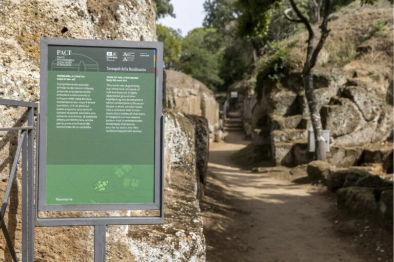 Nuova cartellonistica alla Necropoli della Banditaccia
