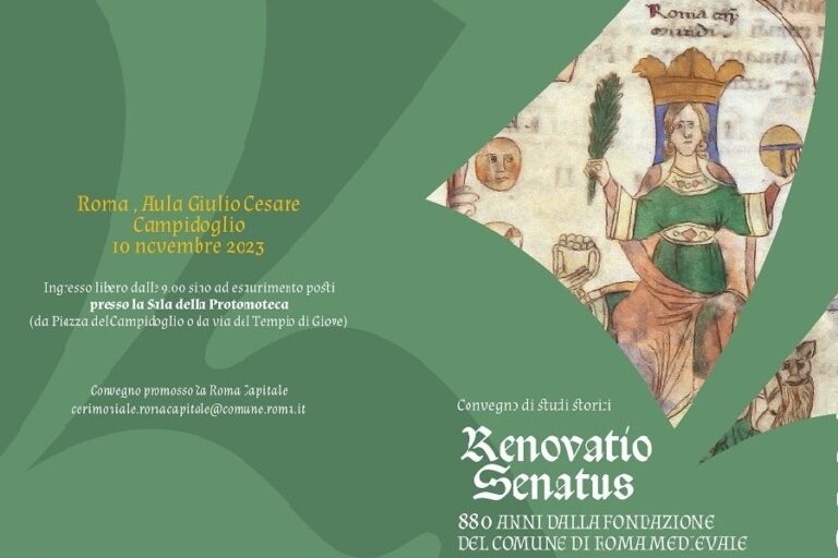 “Renovatio Senatus”, convegno di studi storici il 10 novembre in Campidoglio