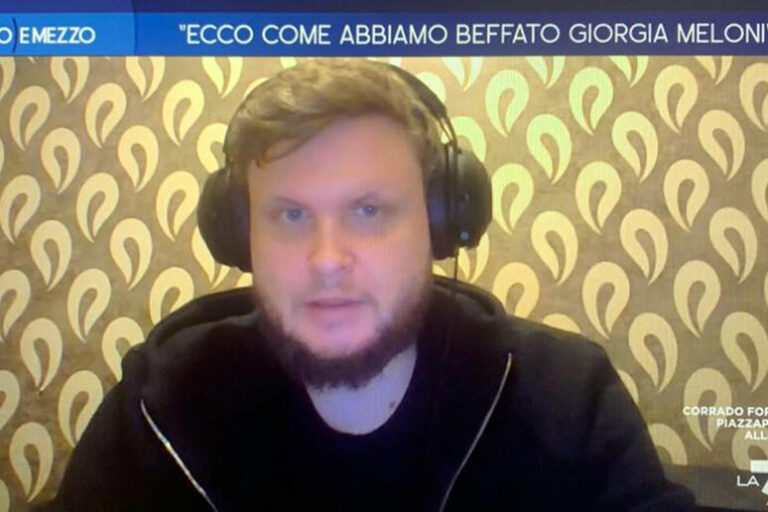 Il comico Lexus: “Penso che Meloni non si sia accorta dello scherzo”