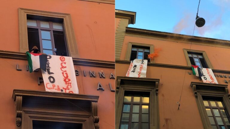 A Roma occupato il liceo Albertelli: contro il merito e la guerra nella striscia di Gaza