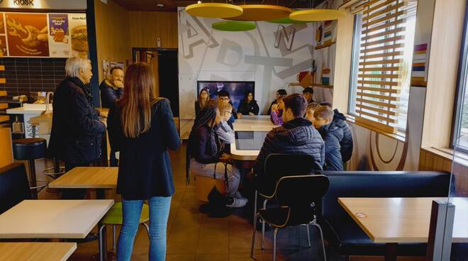 Ladispoli, studenti dell’Alberghiero     in visita al McDonald’s