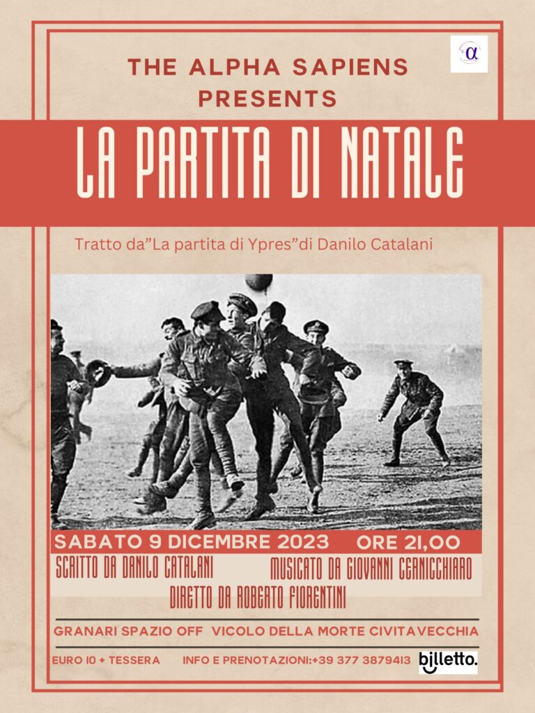 The Alpha Sapiens al teatro Granari Spazio Off di Civitavecchia con “La partita di Natale”