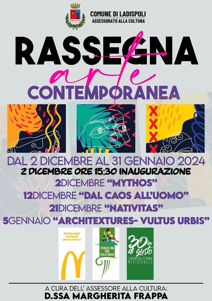 Domani al Centro di Arte e Cultura    via alla Rassegna d’Arte Contemporanea