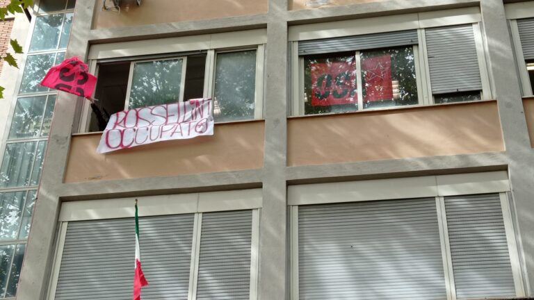 Occupato il cine-tv Rossellini a Roma