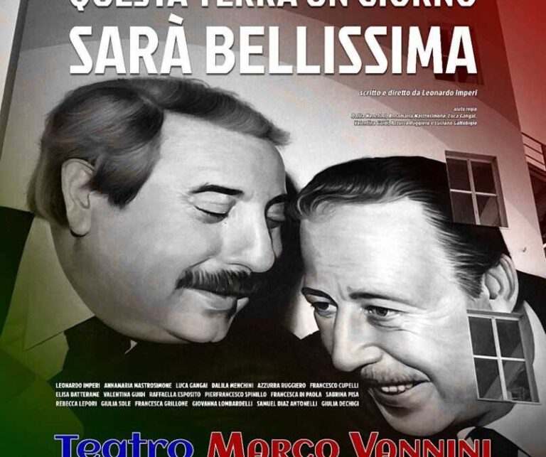 “Questa terra, un giorno sarà bellissima” al teatro Vannini di Ladispoli oggi e domani